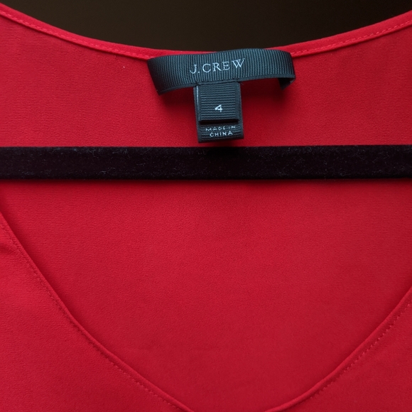 J.Crew Semi Sheer Shirttail blouse - Picture 2 of 4